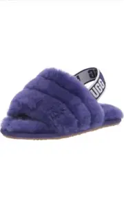 NIB Ugg Slipper T Fluff Yeah Purple Slide Size Kids 11 Shoes