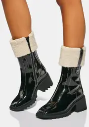 [AZALEA WANG] Street Style Star Chunky Boots