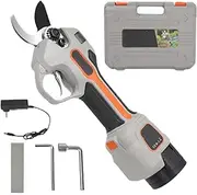 350W Electric Secateurs, Cordless Pruning Shears with Li-Batteries & 0-30mm Cutting Diameter, Safety Protection Switch, Garden Scissors with Brushless Motor, for Garden Trees and Fruit Trees