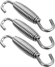CRILSTYLEO 3pcs Universal Spring Hook 55mm Stainless Steel Swivel Spring Hooks for Motorcycle