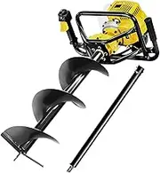 Giantz Post Hole Digger 92CC Petrol Drill Fence Borer 300mm Auger Extension Bits