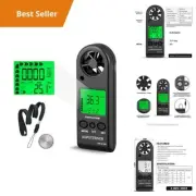 High Accuracy Digital Anemometer Wind Speed Meter Gauge Temperature Tester