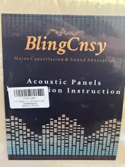 24 Pcs Acoustic Foam Panels Studios Sound-Absorbing 24Pcs Black