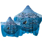 Animals Art Colony of Penguins Towel with Hood