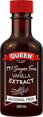 Queen 99% Sugar Free, Alcohol Free Vanilla Extract 100 Ml