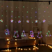 Star Moon Fairy Lights LED Curtain String Light Xmas Wedding Lamp Home Decor