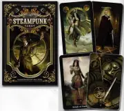 STEAMPUNK TAROT KIT Deck Card Book Set steam punk fortune oracle cards