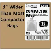 18 Gal. 28.25 in. x 33.5 in. Compactor Bags 2.5 MIL For 18 in. Compactors- Bags