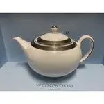 [讓藏］（免運）已停產WEDGWOOD 瑋緻活 高貴雋永 大氣典雅MARCASITE系列 骨瓷 茶壺8人 大壺