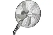 Heller HRWF40C 40cm Silver Metal Wall Fan with Remote Control + 8 Hour Timer