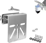 Stainless Steel Gutter Mount for eufy Security SoloCam S340 - Solar Security Camera Mount, Drill-Free Mounting, Compatible with IP-PTZ DomeCameras Outdoor Weatherproof, Anti-Rust Bracket
