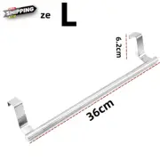 Towel Rack over Door Towel Bar Hanging Holder Stainless Steel Bathroom Kitchen C