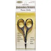Sullivans Heirloom Embroidery Scissors 4"-Gold Round Handle (Pack of 1)