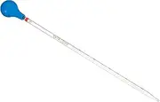 uxcell Graduated Dropper Pipettes Kit, 5ml Borosilicate Glass Pipette with Rubber Cap for Transfer Liquid for Lab, Chemistry, Clear