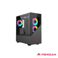 在飛比找PChome24h購物優惠-【POWZAN】CA-S500 ATX電腦機殼-黑