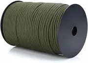 100m 550 Paracord Parachute Cord Lanyard Mil Spec Type III 9 Strand Core Rope (Army Green)