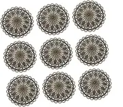 COHEALI 10PCS DIY Jewelry Clothing Accessory Decorations Antique Decor Accessories for Metal Filigree Embellishments Fashion Clothing Decor Wear Decoration Accessories Old Fashioned