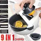 9-in-1 Multifunction Vegetable Cutter Slicer Chopper Dicer Grater Kitchen Tool