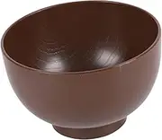 UTHCLO Wood Grain Soup Bowl Japanese Style Miso Soup Bowl for Noodles and Rice