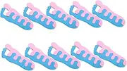 Healeved Nail Art Toe Separator Set 10 Pairs Sponge Toe Separators for Easy Manicure and Random Color