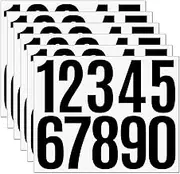Waterproof Mailbox Numbers Stickers 3", Durable House Numbers for Outside Use, Self-Adhesive Address Signs for Mailbox, Fence, Porch, Apartment (Black, 60 Pcs)