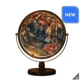 好市多官網直送 Seojeon Globe LED 中英文旅遊地標地球儀 12吋