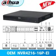 Dahua NVR4216-16P-EI 16CH POE NVR 12MP Security Network Video Recorder H.265+