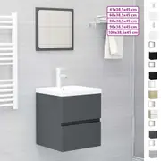 Bathroom Furniture Set Cabinet Engineered Wood Multi Colours/Sizes vidaXL
