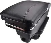 Car Armrest Rest Center Console Storage Box Cup Holder, for Hyundai, New Accent Solaris 2 2017-2018 Leather Black Armrest Center Console Box NOT FIT Right Hand Drive Door Handle Protection