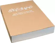 Kraft Cover Drawing Notebook & Sketchbook – Set of 5 Blank Plain Sketch Books –