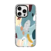 iPhone 16 Pro Clear Case MagSafe Compatible Abstract Spots and Circles