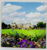 Luxembourg Palace Paris France Ceramic Tile Trivet Coaster Souvenir 4" x 4"