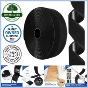 Hook and Loop Tape Nylon Heavy Duty Adhesive Fastener 26ft for Organization