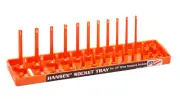 Hansen Global 1405 1/4" Dr. SAE Socket Holder Organizer Tray - Orange