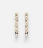[Suzanne Kalan] Suzanne Kalan Kira 14kt gold drop earrings with white topaz One Size gold