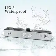 NEW Wireless 5.0 Bluetooth Speaker Digital Clock Computer Laptop Cell Phone Gift