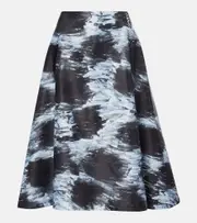 [Marni] Marni Printed midi skirt AU 12 silver