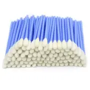 200 Pcs/Blue / 3.66 inch Foam Swab Cleaning Swab Foam Tips Sponge Stick for I...