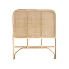 Lennox Rectangle Rattan Bedhead King Single Size Natural