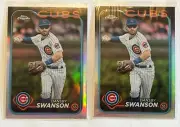 2024 Topps Chrome Dansby Swanson Refractor Lot x2 Cubs