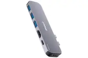 mbeat Elite Mini 6-In-1 Dual HDMI USB-C Hub