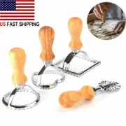 4types Pastry Crimper Ravioli Pasta Edger Sealer Cutter Wheel Turnover Pie Maker