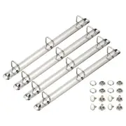 A4 3 Hole Ring Binder Mechanisms, 4 Set 0.98" D Ring Binder Planner, 20mm Silver
