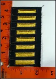 Military Patches United States Army Overseas Gold Bars New OS #T1834
