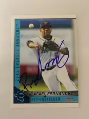 Rafael Fernandez 2015 Signed Everett Aqua Sox Team Card