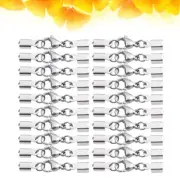 Fold Over Cord Ends Bracelet Crimp End Jewelry End Caps Clasp Cord Ends Crimp