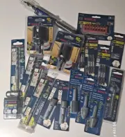 Bosch Drill Bits Lot w/ Bits For Tile Concrete Grinding Auger Hole Saws Impact