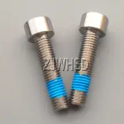 2pcs M7 x 30 Titanium Ti Screw Bolt Allen hex Socket Cap head with ThreadLocker