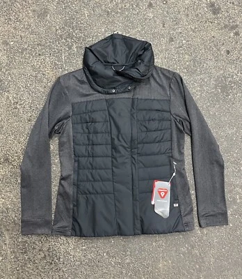 Helly Hansen Women's Astra Jacket Primaloft Insulated Black Gray Warm Size XL