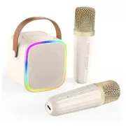 Mini Karaoke Machine for Kids, Portable Bluetooth Microphone for Singing with